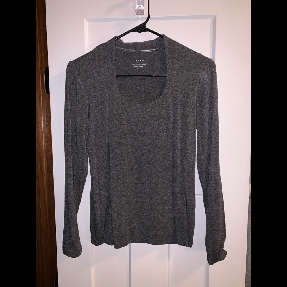 Gray shirt